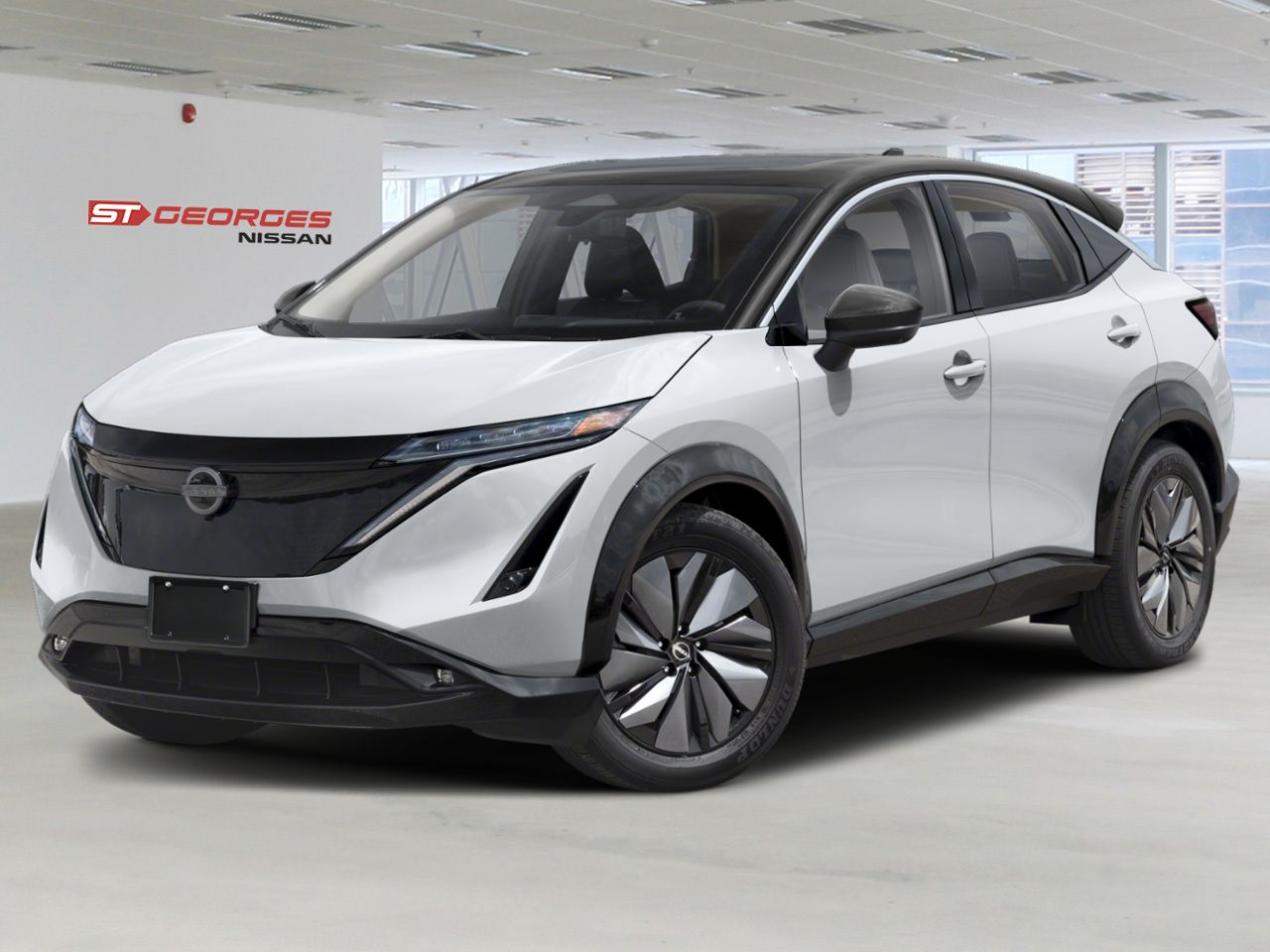 NISSAN ARIYA 2026 Blanc Everest nacr&eacute; triple couche/Diamant noir nacr&eacute; Saint-Georges - photo #0