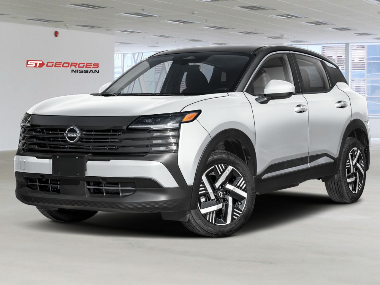 2026 NISSAN Kicks Aspen White TriCoat/Super Black Saint-Georges - photo #0