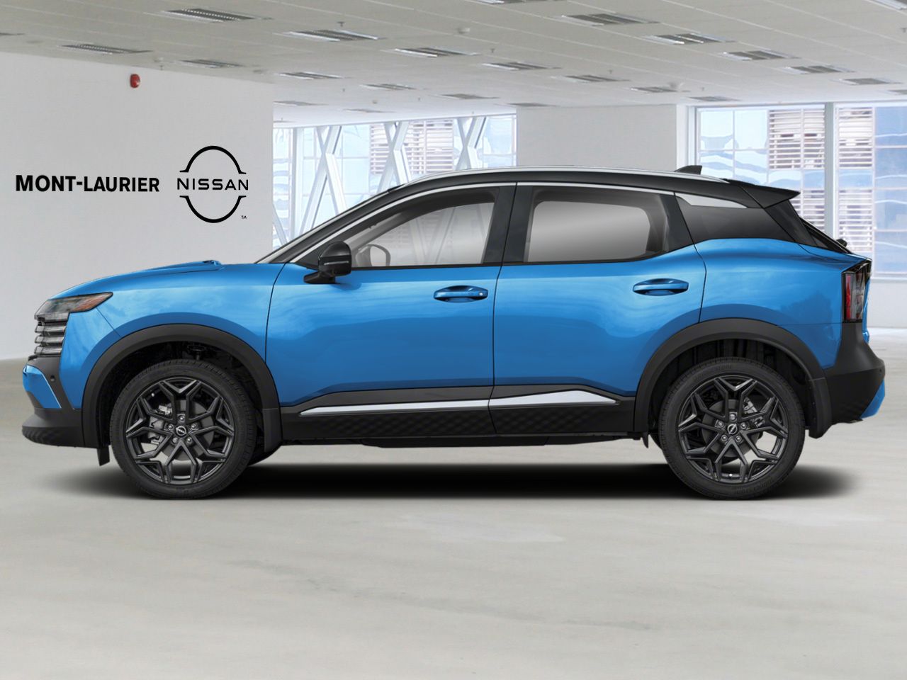 2026 NISSAN Kicks Artic Ice Blue Metallic/Super Black Mont-Laurier - photo #1