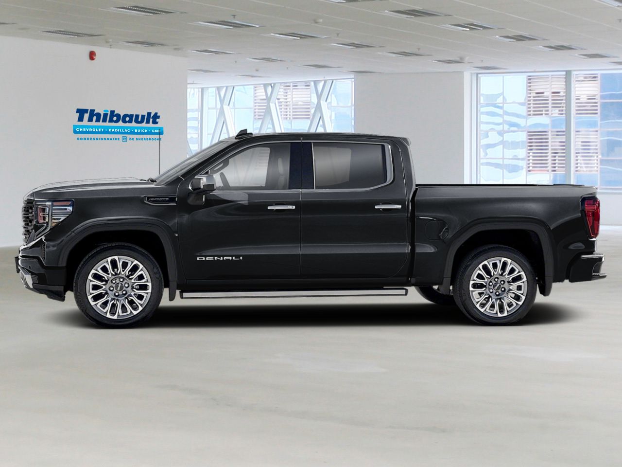 GMC Sierra 1500 Denali Ultimate cabine multiplace 4RM 147 po 2025 Noir onyx Sherbrooke - photo #1