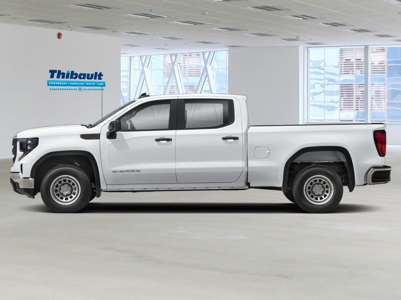 GMC SIERRA 1500 Pro cabine multiplace 4RM 157 po 2026 Blanc Sherbrooke - photo #1