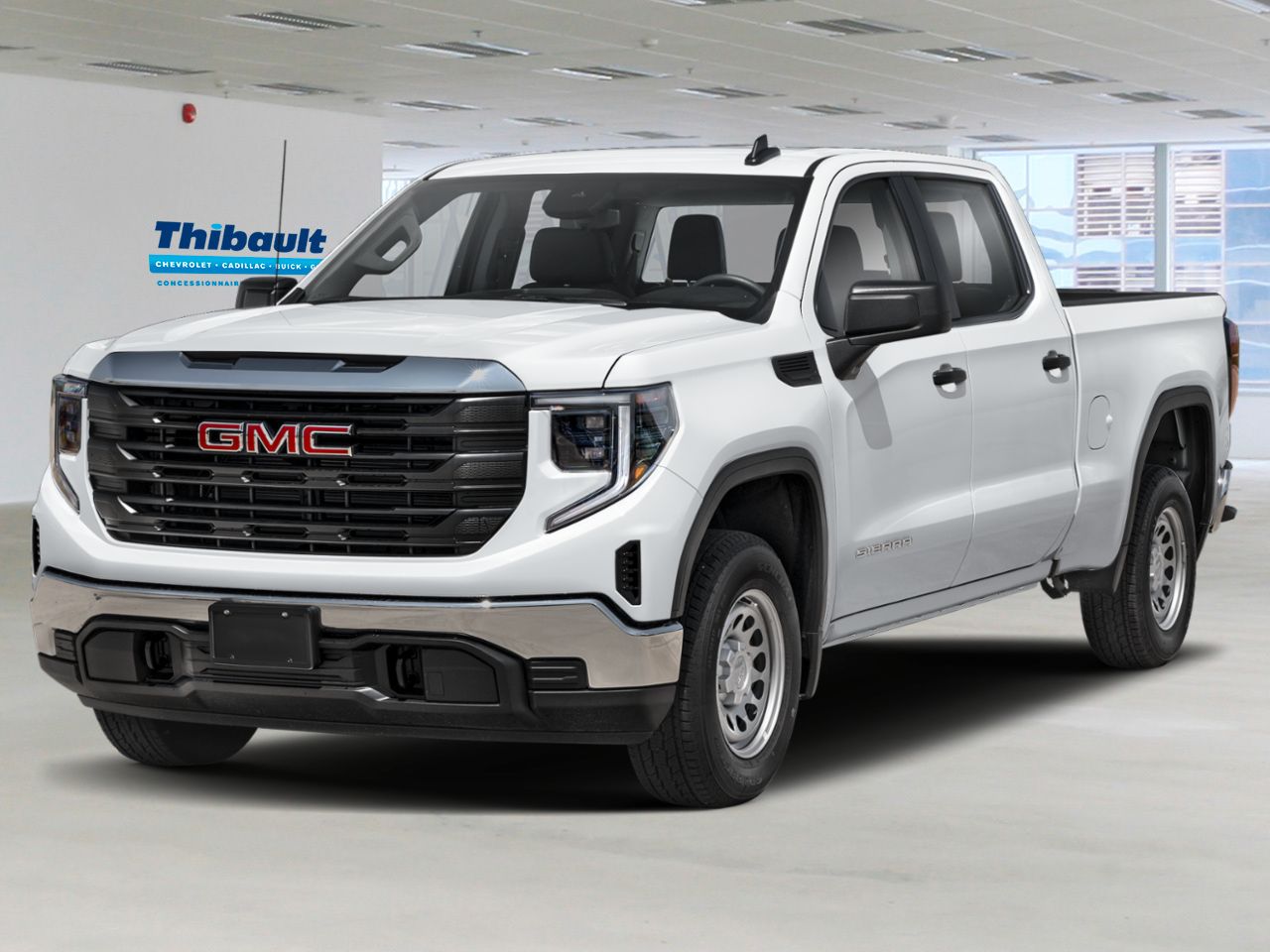 GMC SIERRA 1500 Pro cabine multiplace 4RM 157 po 2026 Blanc Sherbrooke - photo #0