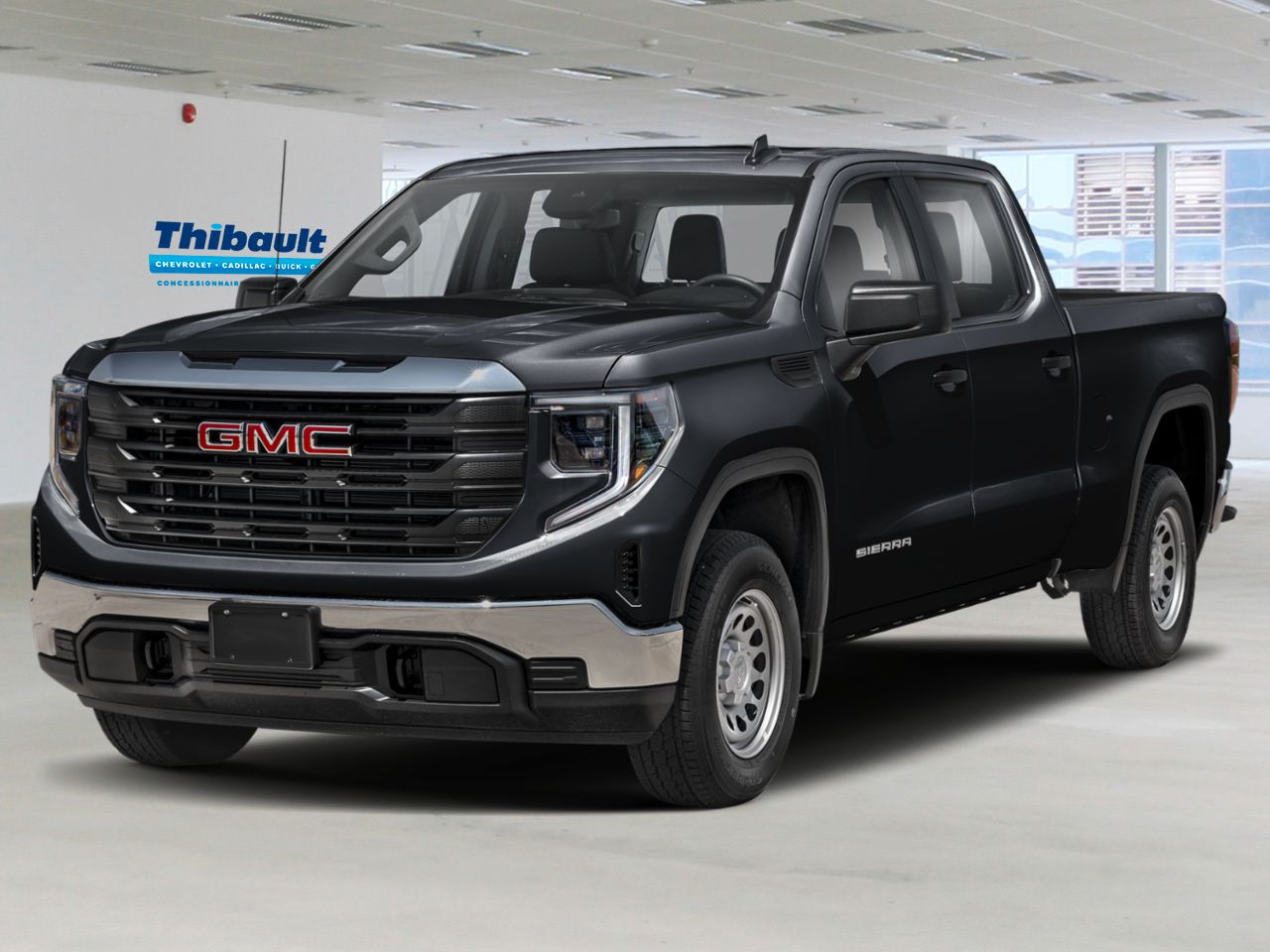 GMC SIERRA 1500 Pro cabine multiplace 4RM 157 po 2026 Noir Sherbrooke - photo #0