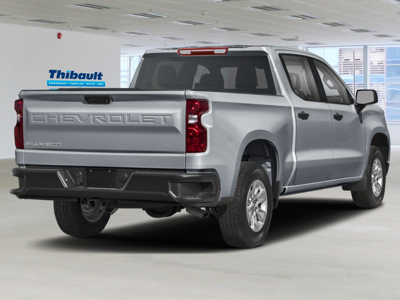 CHEVROLET SILVERADO Custom cabine multiplace 4RM 157 po 2026 Gris Sherbrooke - photo #2