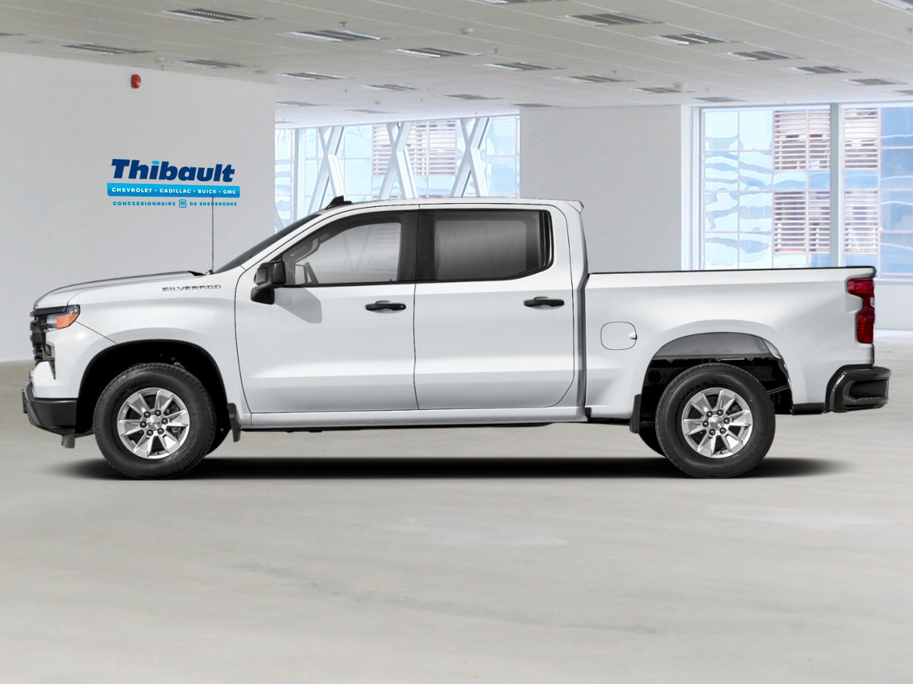 2026 CHEVROLET SILVERADO 1500 Custom cabine multiplace 4RM 157 po White Sherbrooke - photo #1