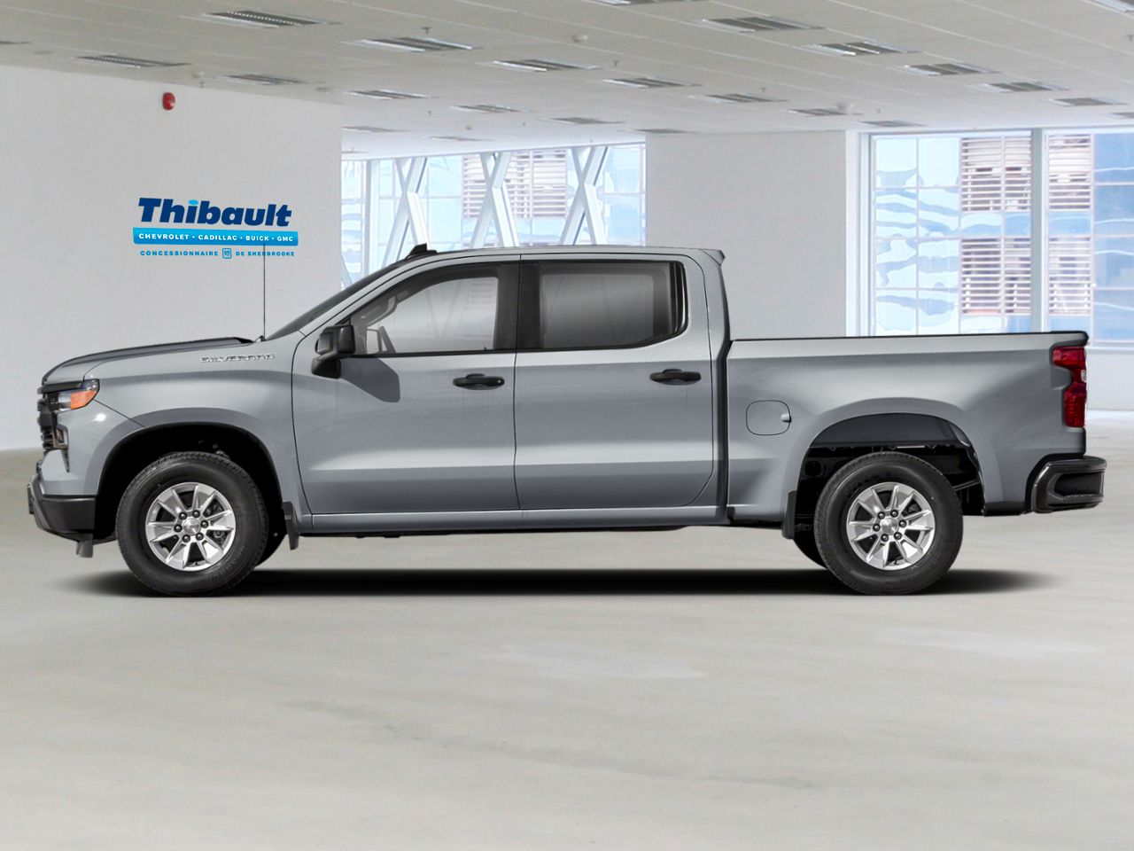 CHEVROLET SILVERADO Custom cabine multiplace 4RM 157 po 2026 Gris Sherbrooke - photo #1