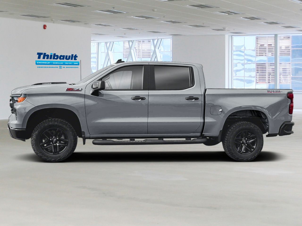 CHEVROLET SILVERADO 1500 Custom Trail Boss cabine multiplace 4RM 157 po 2026 Gris Sherbrooke - photo #1
