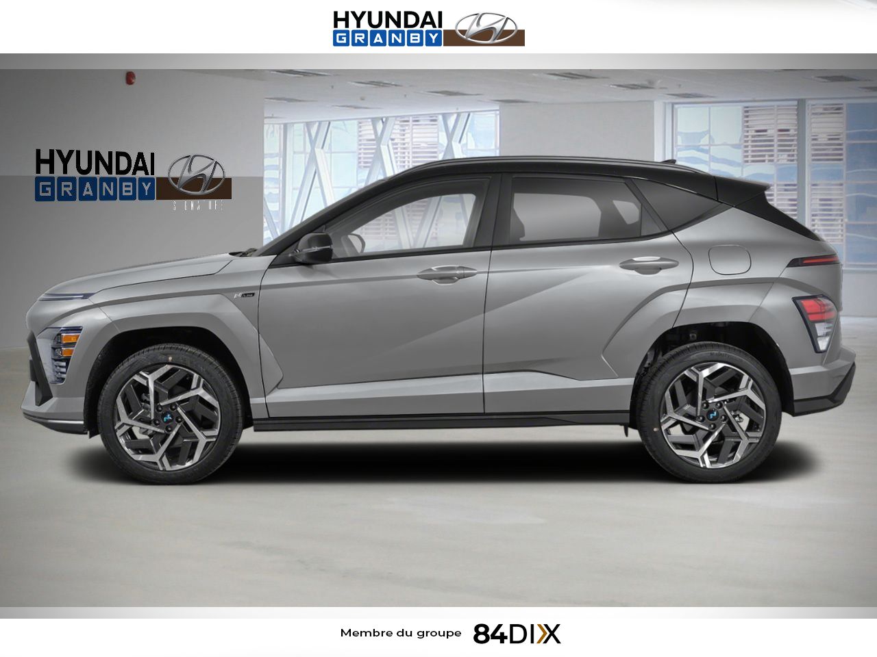 HYUNDAI Kona 2026 Gris cybern&eacute;tique avec toit Noir abyssal Granby - photo #1