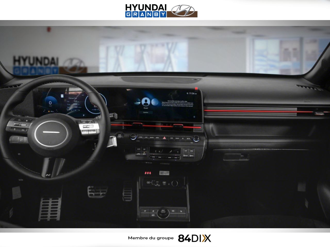 HYUNDAI Kona 2026 Gris cybern&eacute;tique avec toit Noir abyssal Granby - photo #2