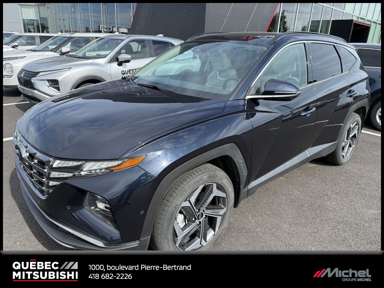 Hyundai Tucson hybride rechargeable Ultimate Awd, Hybride, Sièges en cuir ventilés, Démarreur, Volant chauffant 2022 Bleu Ville de Québec - photo #0