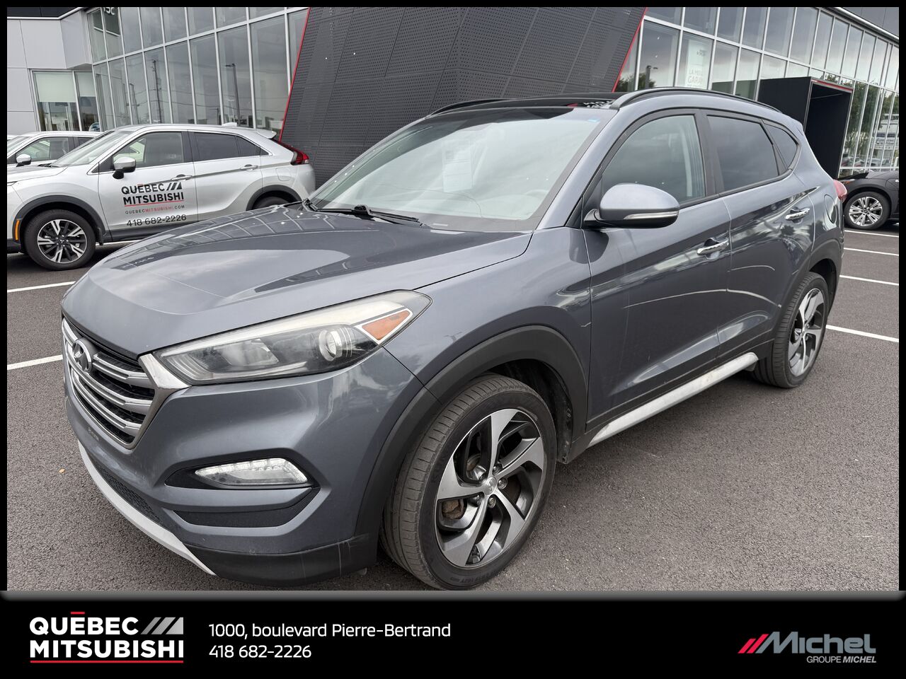 2018 Hyundai Tucson 1.6T SE AWD, Toit Pano, Cuir, Volant chauffant Grey Quebec city - photo #0