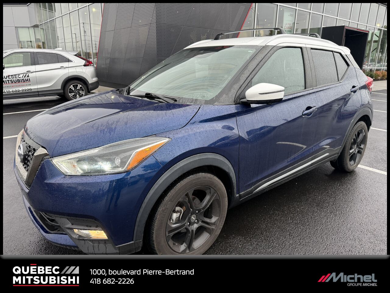 2020 Nissan Kicks SR, Sièges chauffants, Camera 360, Aides à la conduite Blue Quebec city - photo #0