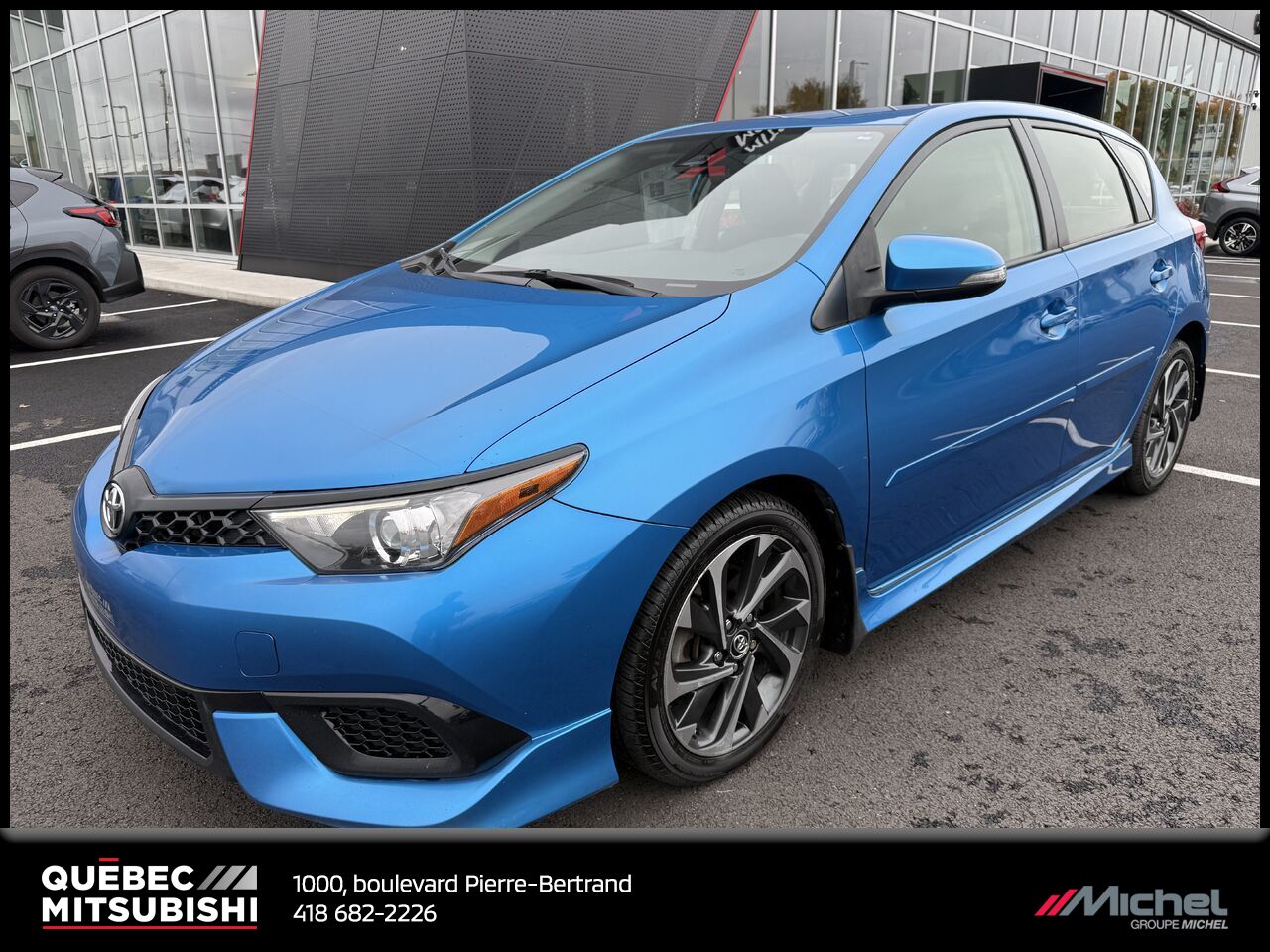 Toyota Corolla iM iM, Sièges chauffants, Aides à la conduite, Démarreur 2017 Bleu Ville de Québec - photo #0