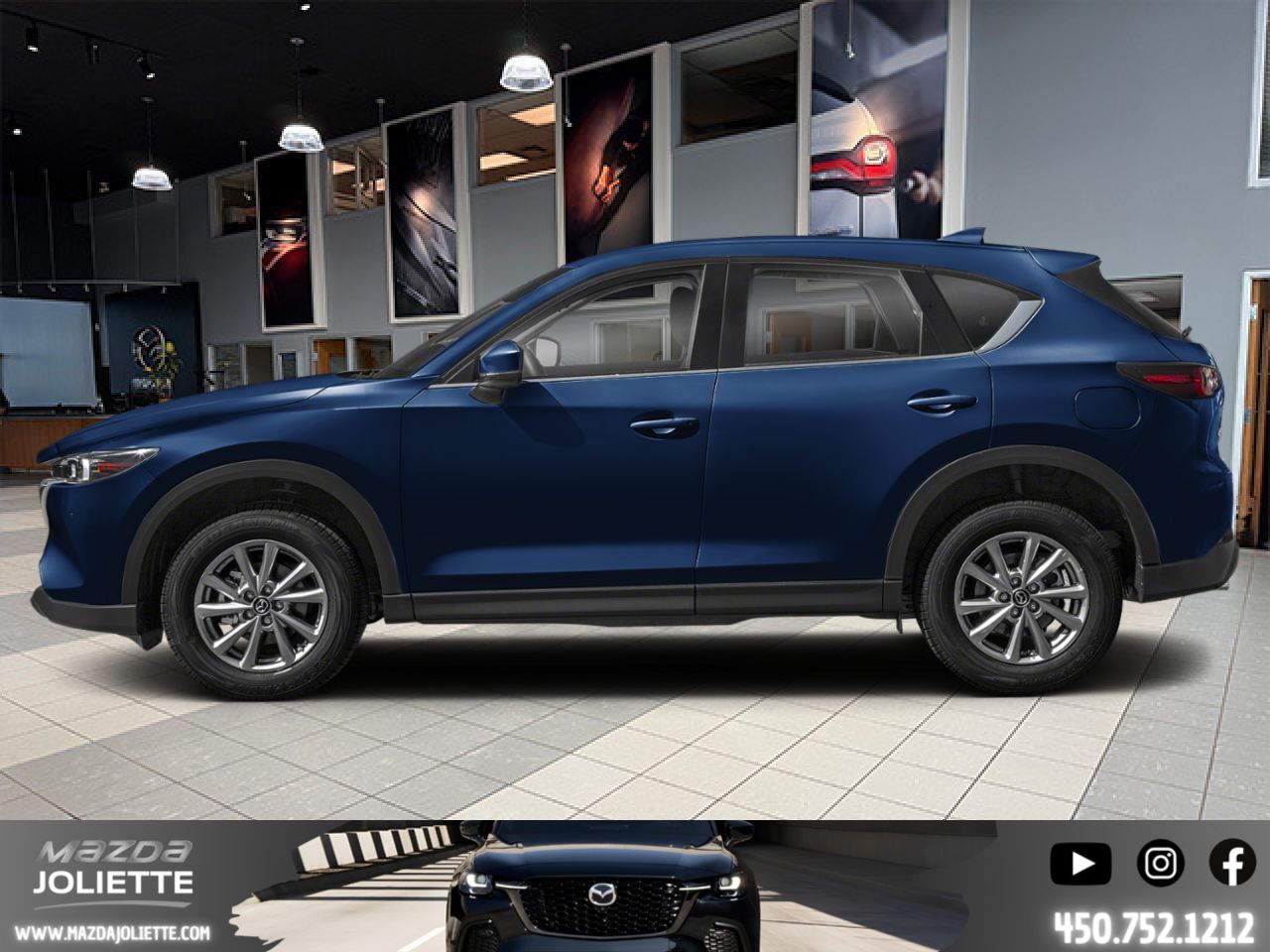 MAZDA CX-5 2025 Bleu cristal foncé mica Notre-Dame-des-Prairies - photo #1