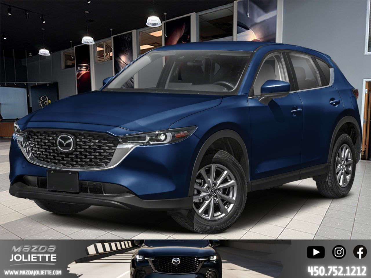 MAZDA CX-5 2025 Bleu cristal foncé mica Notre-Dame-des-Prairies - photo #0