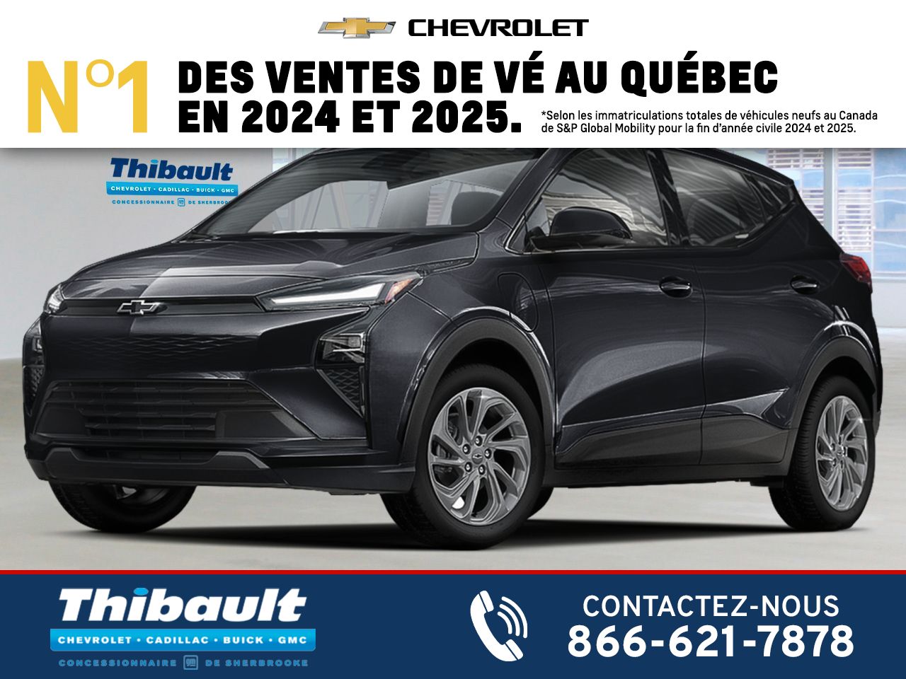 2027 CHEVROLET BOLT Traction avant 4 portes LT Black Sherbrooke - photo #0