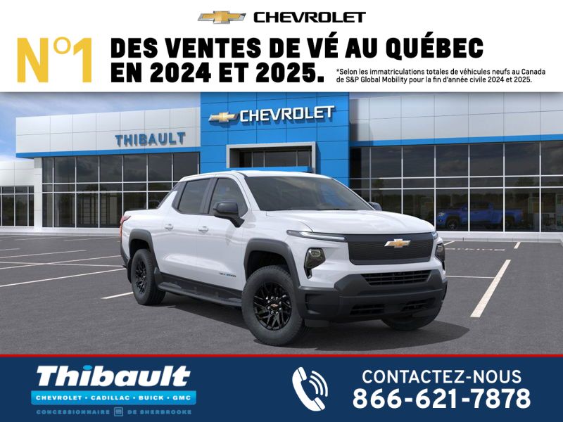 2026 CHEVROLET Silverado EV WT &agrave; autonomie prolong&eacute;e &agrave; cabine multiplace e4RM SUMMIT WHITE Sherbrooke - photo #0