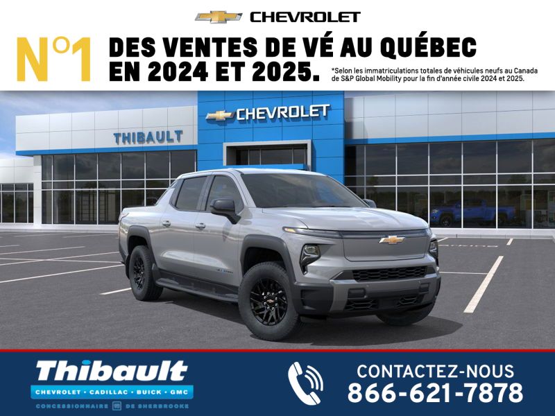 CHEVROLET Silverado EV LT cabine multiplace 4RMe &agrave; autonomie standard 2026 GRIS ARDOISE METALLISE Sherbrooke - photo #0