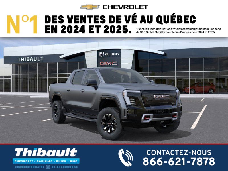 2026 GMC SIERRA EV AT4 cabine multiplace 4RMe &agrave; autonomie maximale GRIS MAGNUS MAT Sherbrooke - photo #0