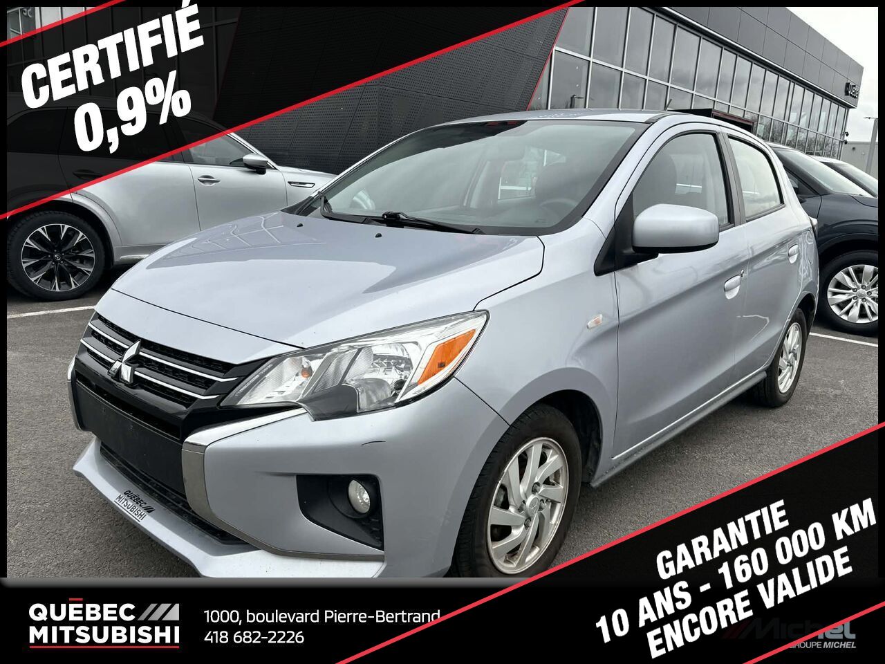 Mitsubishi Mirage 2022 Argent Saint-Eustache - photo #0