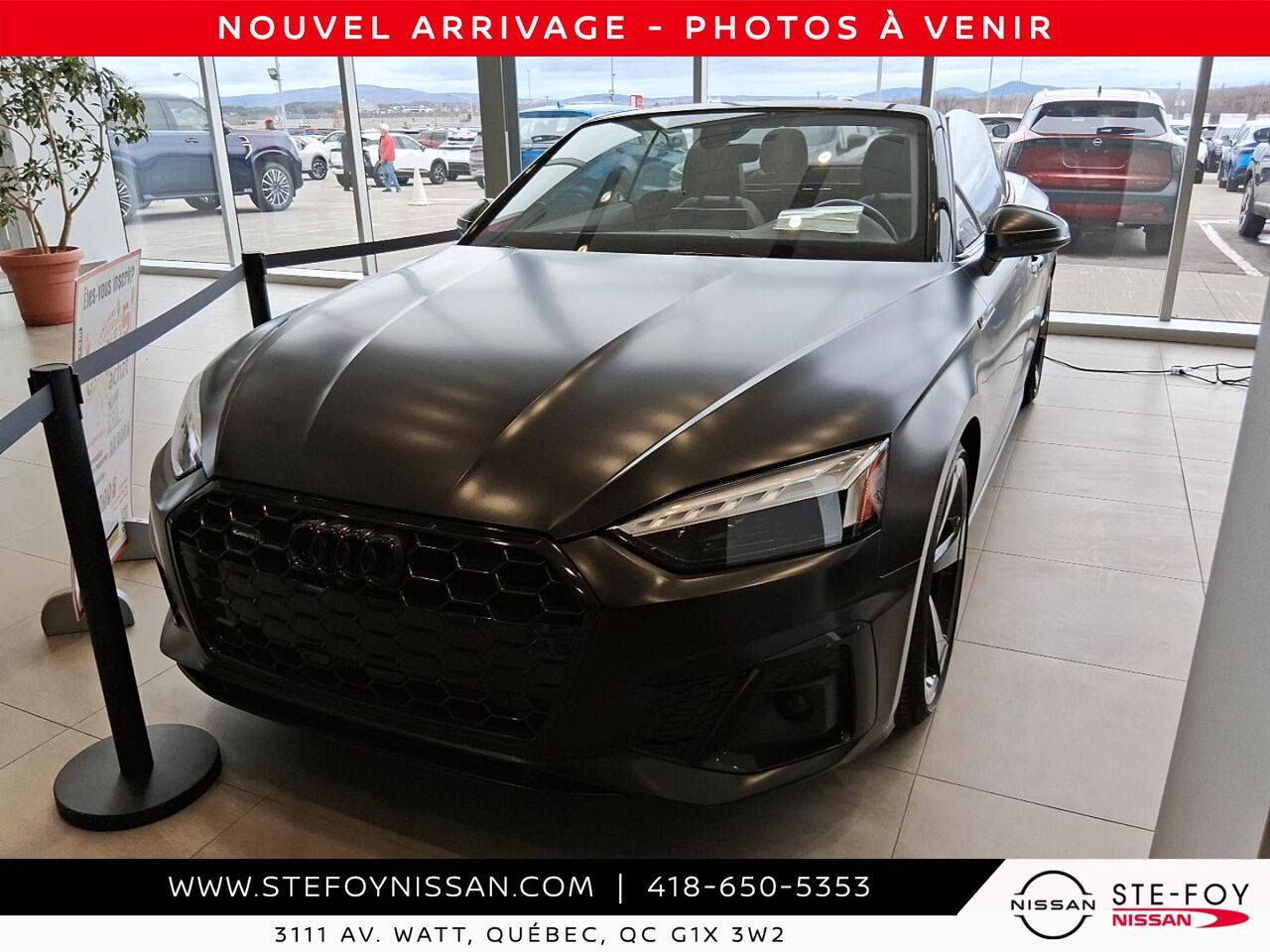 Audi A5 cabriolet 2023 Noir Ste-Foy - photo #0