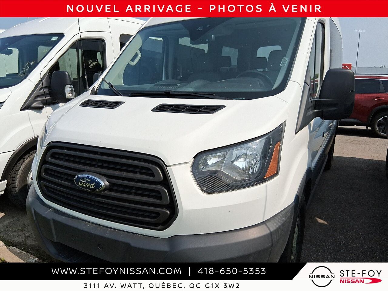 2018 Ford TRANSIT T-150 * TOIT MOYEN * 8 PASSAGERS * RWD White Ste-Foy - photo #0