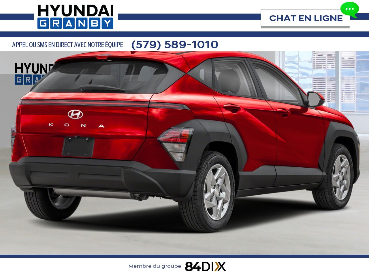HYUNDAI KONA 2.0L ESSENTIAL AWD 2026 Rouge Granby - photo #2