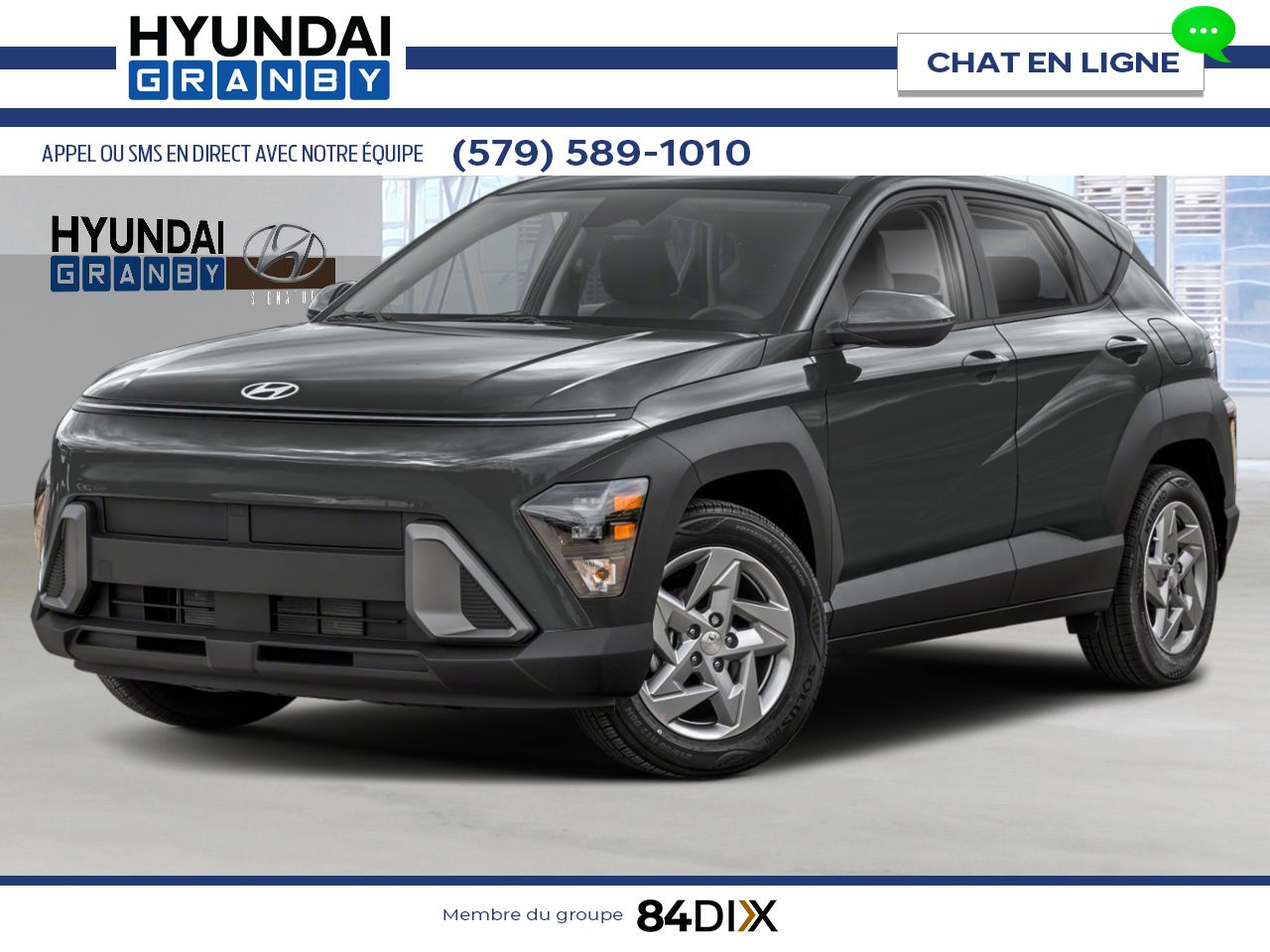HYUNDAI Kona 2026 Gris &eacute;cotronique Granby - photo #0