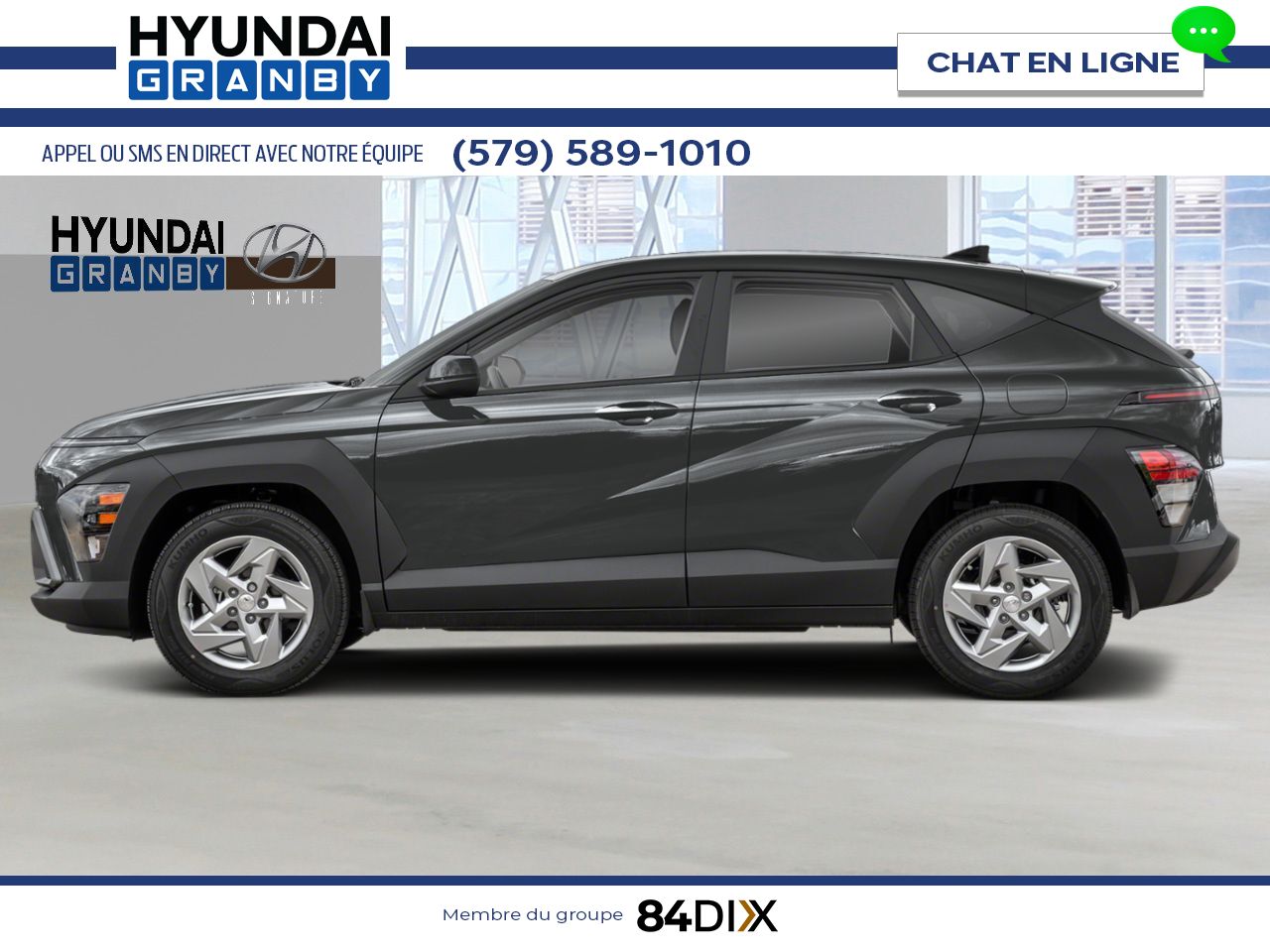 HYUNDAI Kona 2026 Gris &eacute;cotronique Granby - photo #1