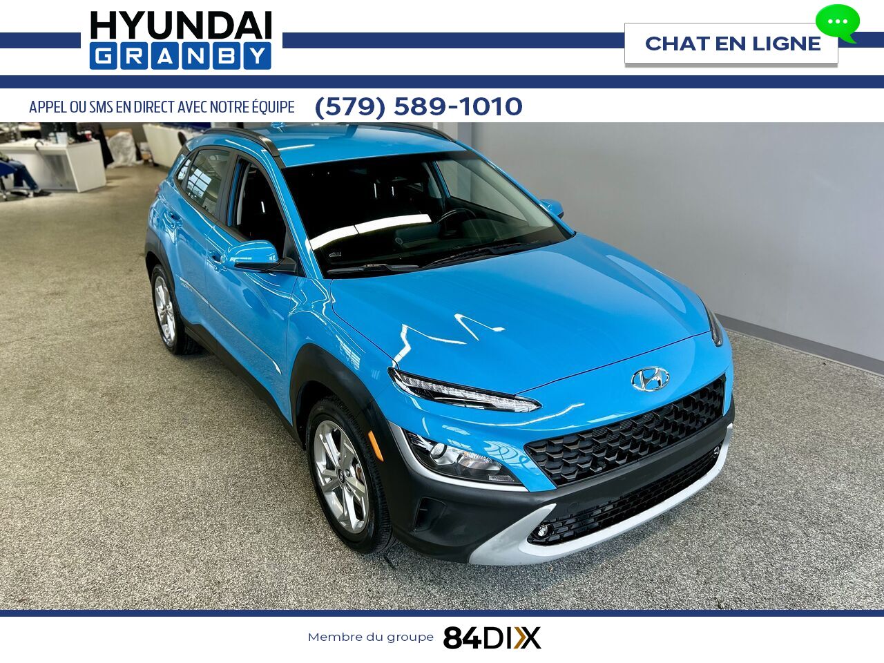 2022 Hyundai Kona Blue Granby - photo #1