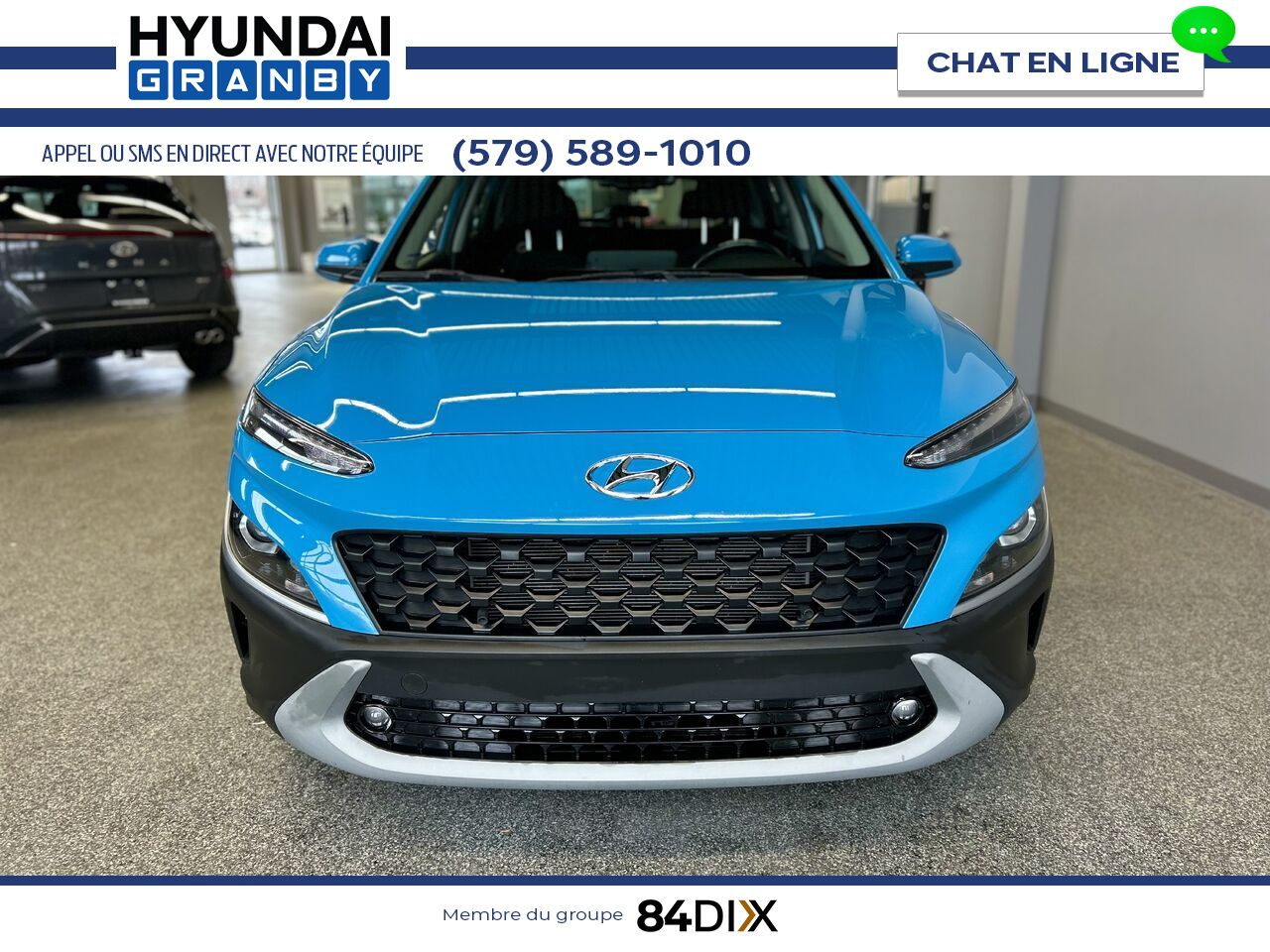 2022 Hyundai Kona Blue Granby - photo #2