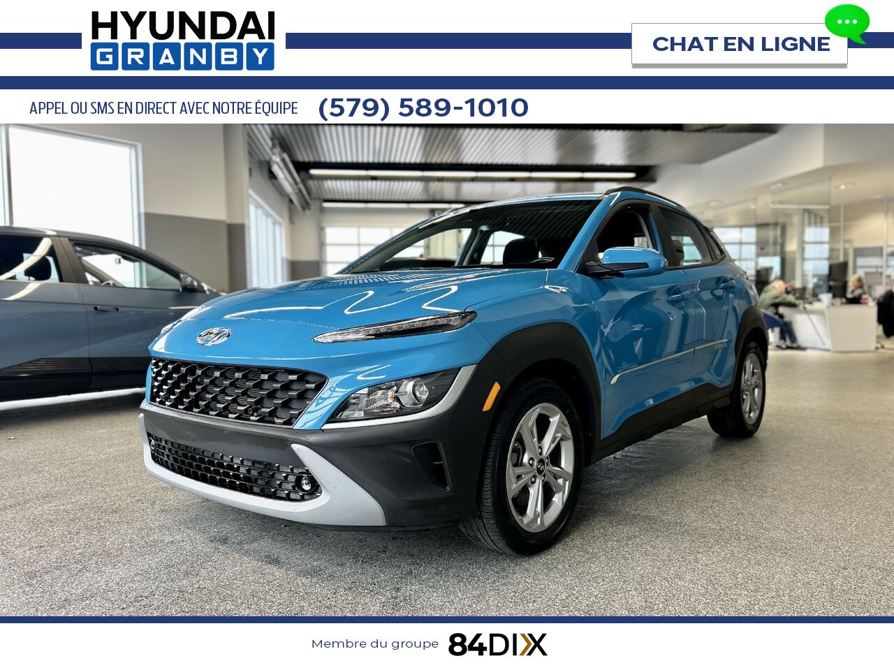 2022 Hyundai Kona Blue Granby - photo #3