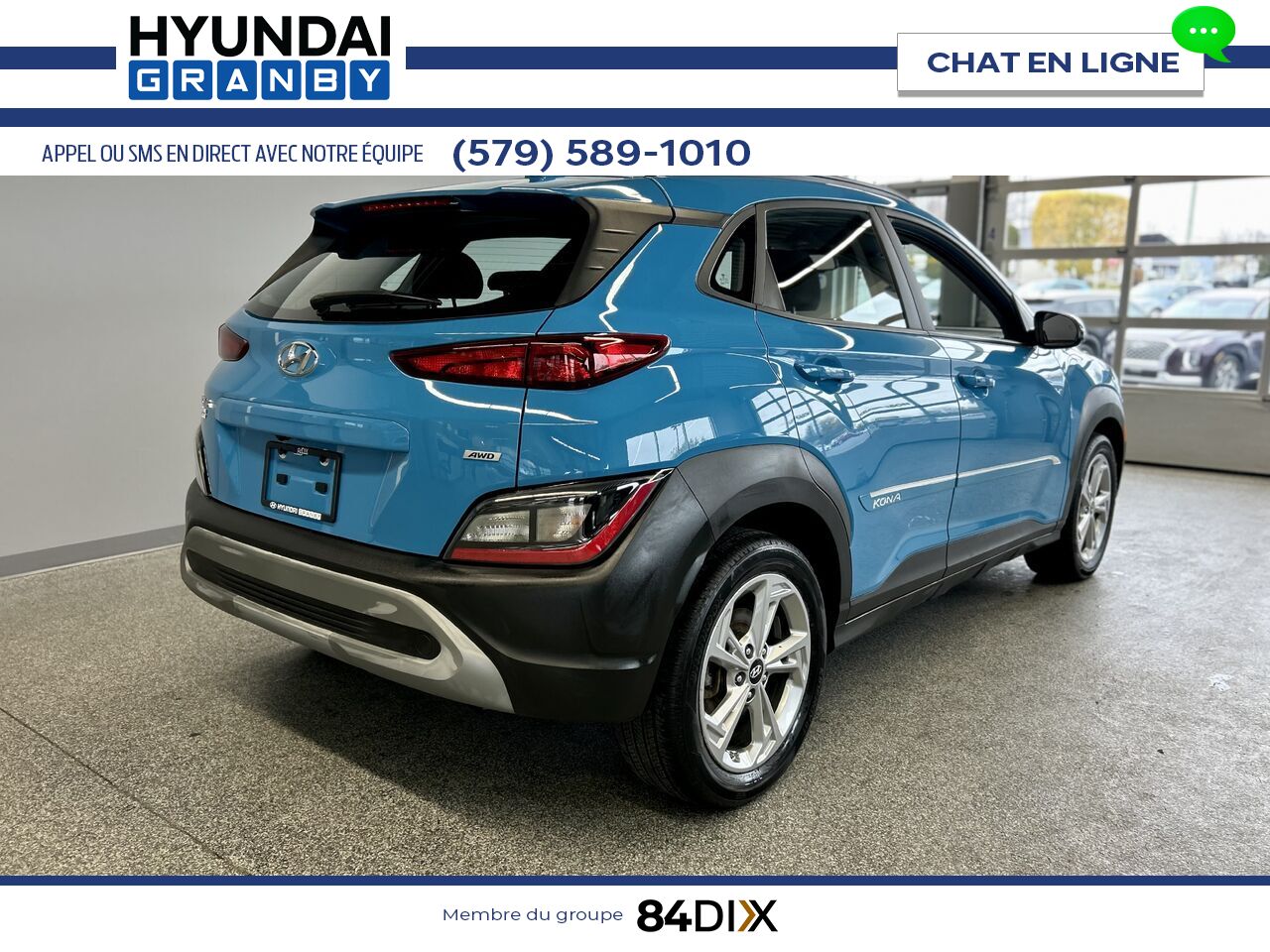 2022 Hyundai Kona Blue Granby - photo #6