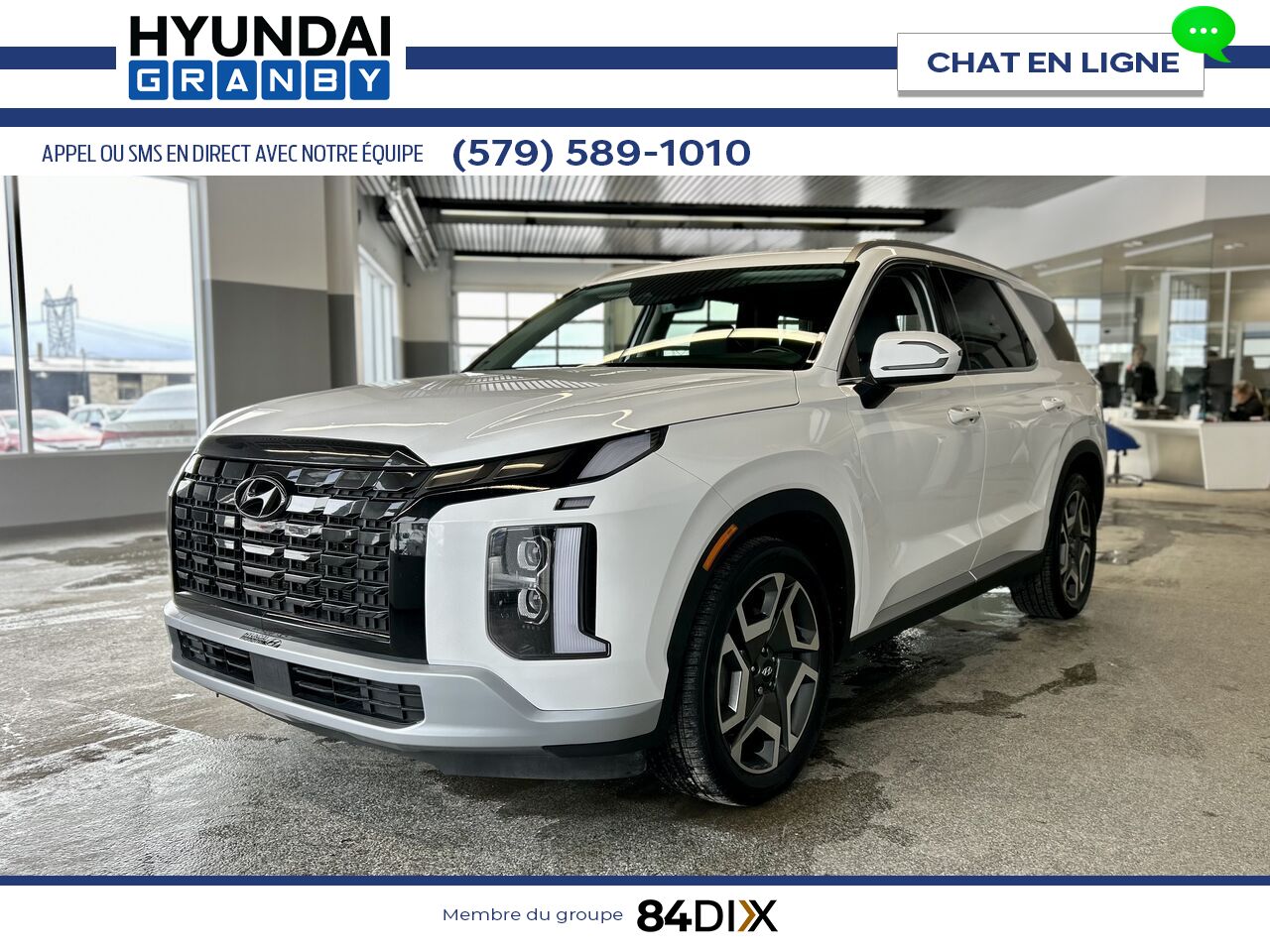 Hyundai Palisade 2023 Blanc Granby - photo #3