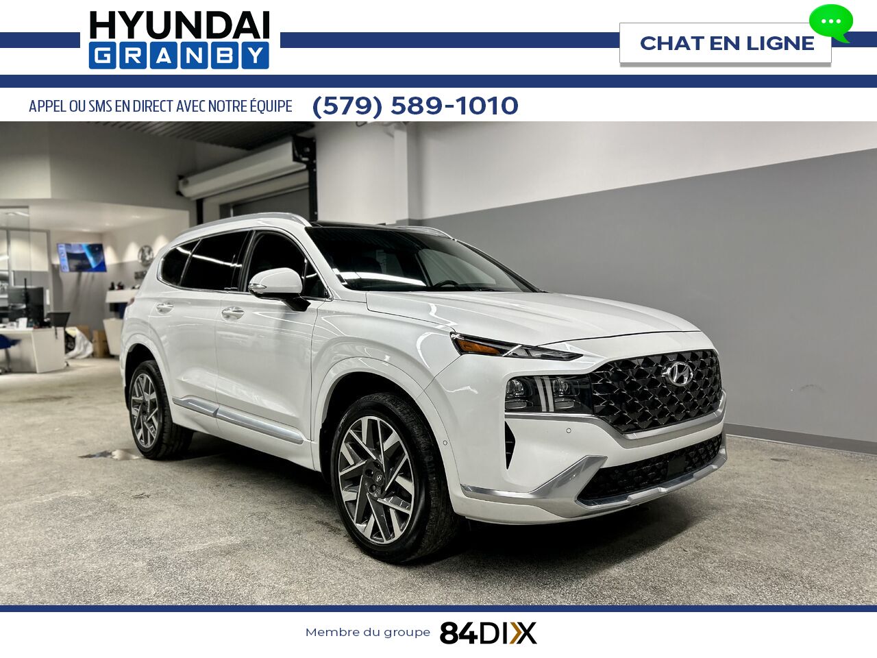2022 Hyundai Santa Fe White Granby - photo #0