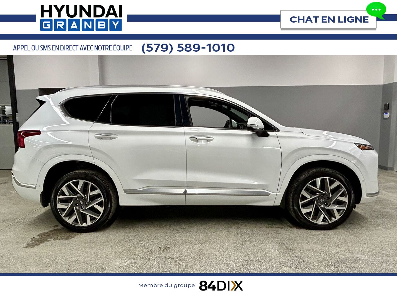2022 Hyundai Santa Fe White Granby - photo #8