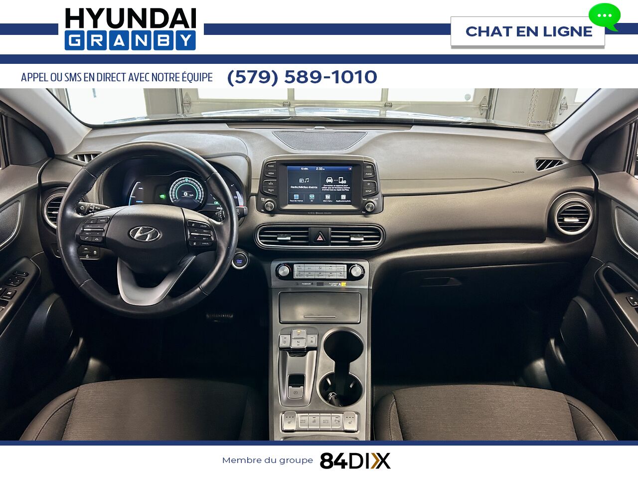 Hyundai Kona &eacute;lectrique 2021 Gris Granby - photo #11