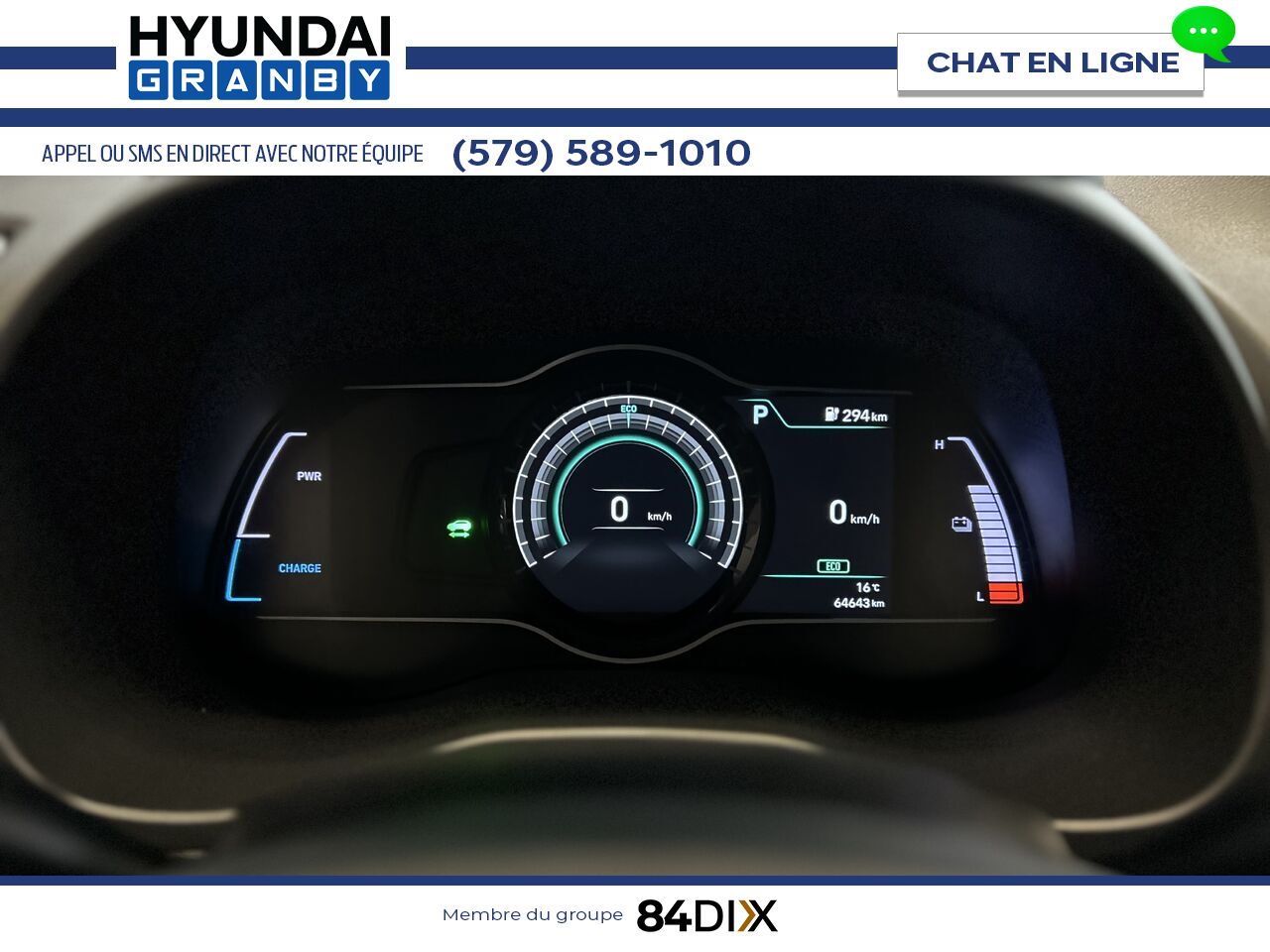 Hyundai Kona &eacute;lectrique 2021 Gris Granby - photo #14