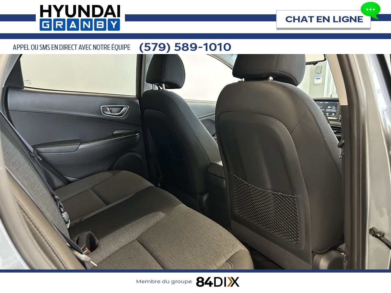 Hyundai Kona &eacute;lectrique 2021 Gris Granby - photo #23