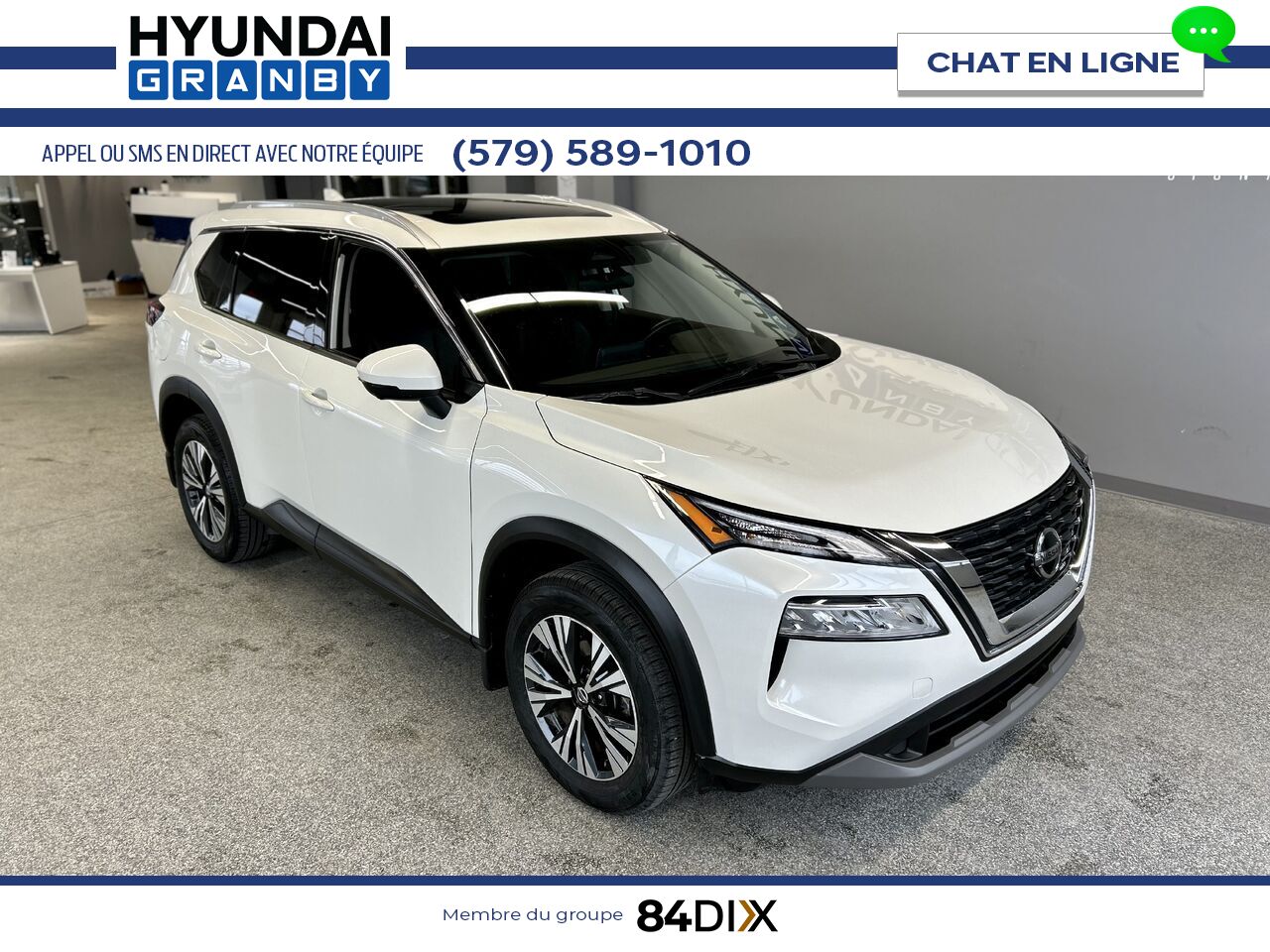 2021 Nissan Rogue White Granby - photo #1