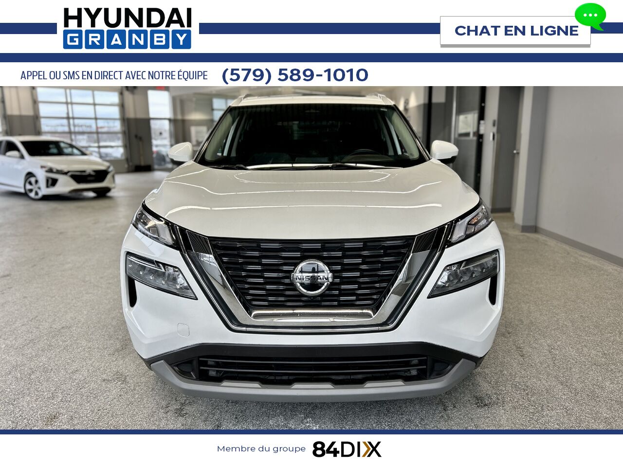 2021 Nissan Rogue White Granby - photo #2