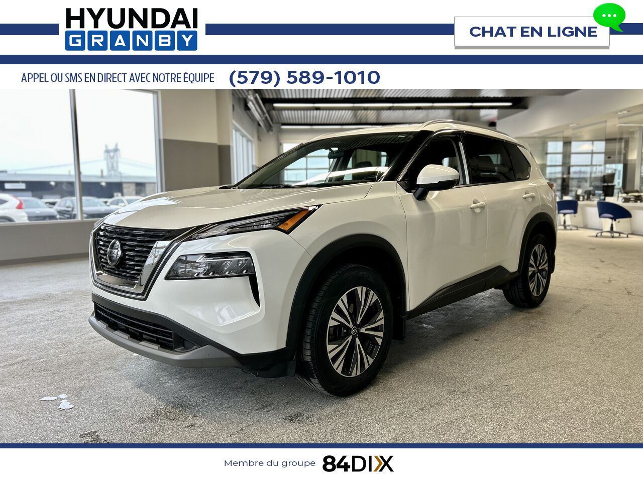 2021 Nissan Rogue White Granby - photo #3