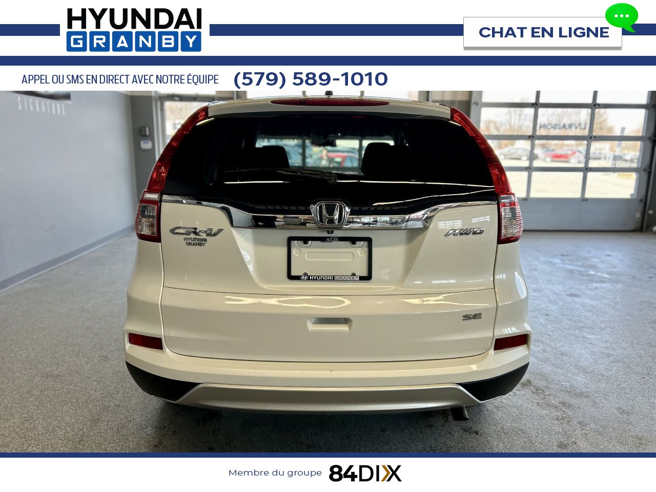 Honda CR-V 2015 Blanc Granby - photo #6