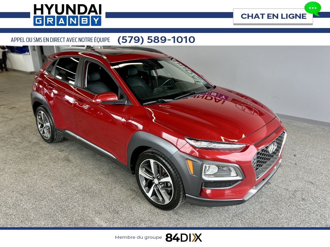 2018 Hyundai Kona Red Granby - photo #1