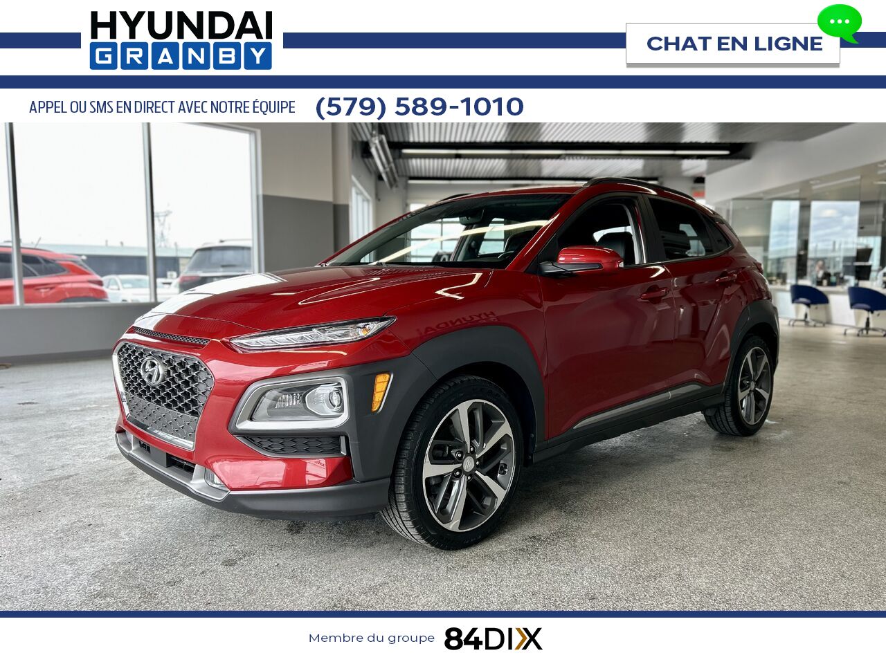 2018 Hyundai Kona Red Granby - photo #3