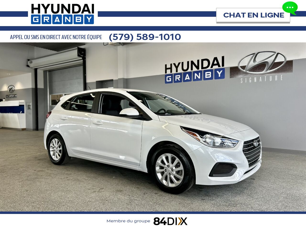Hyundai Accent 2020 Blanc Granby - photo #0