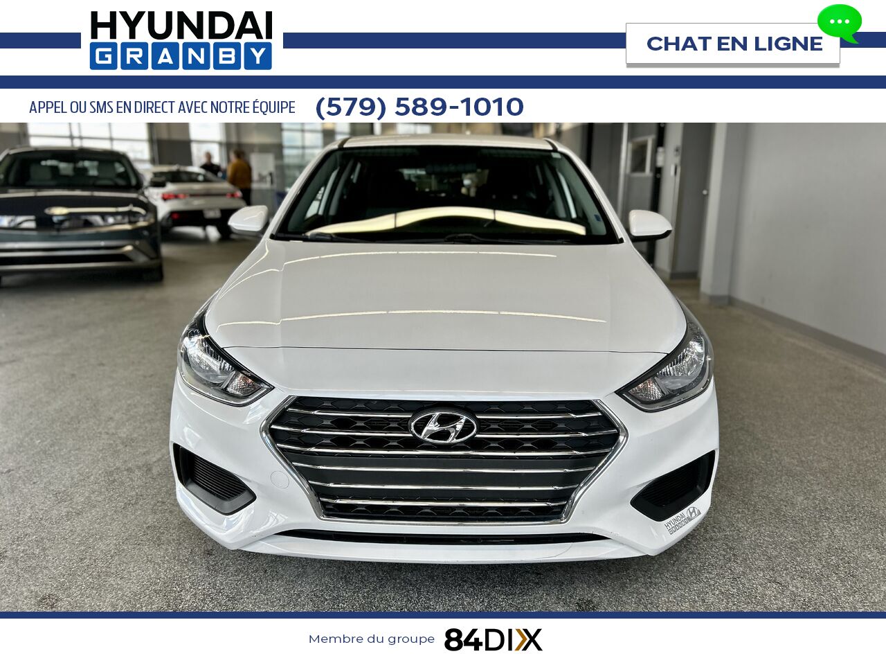 Hyundai Accent 2020 Blanc Granby - photo #1
