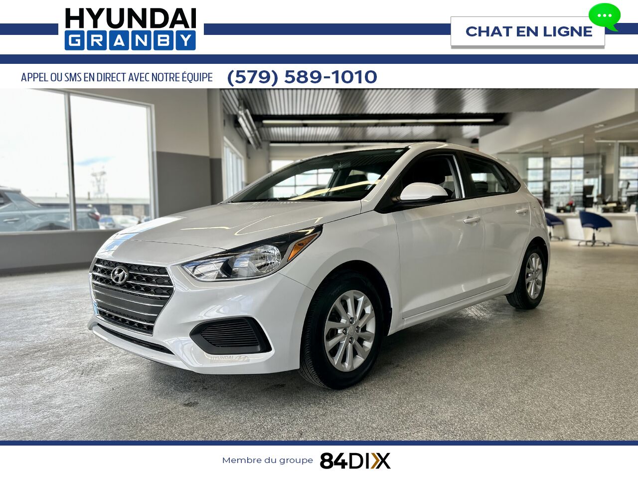 Hyundai Accent 2020 Blanc Granby - photo #2