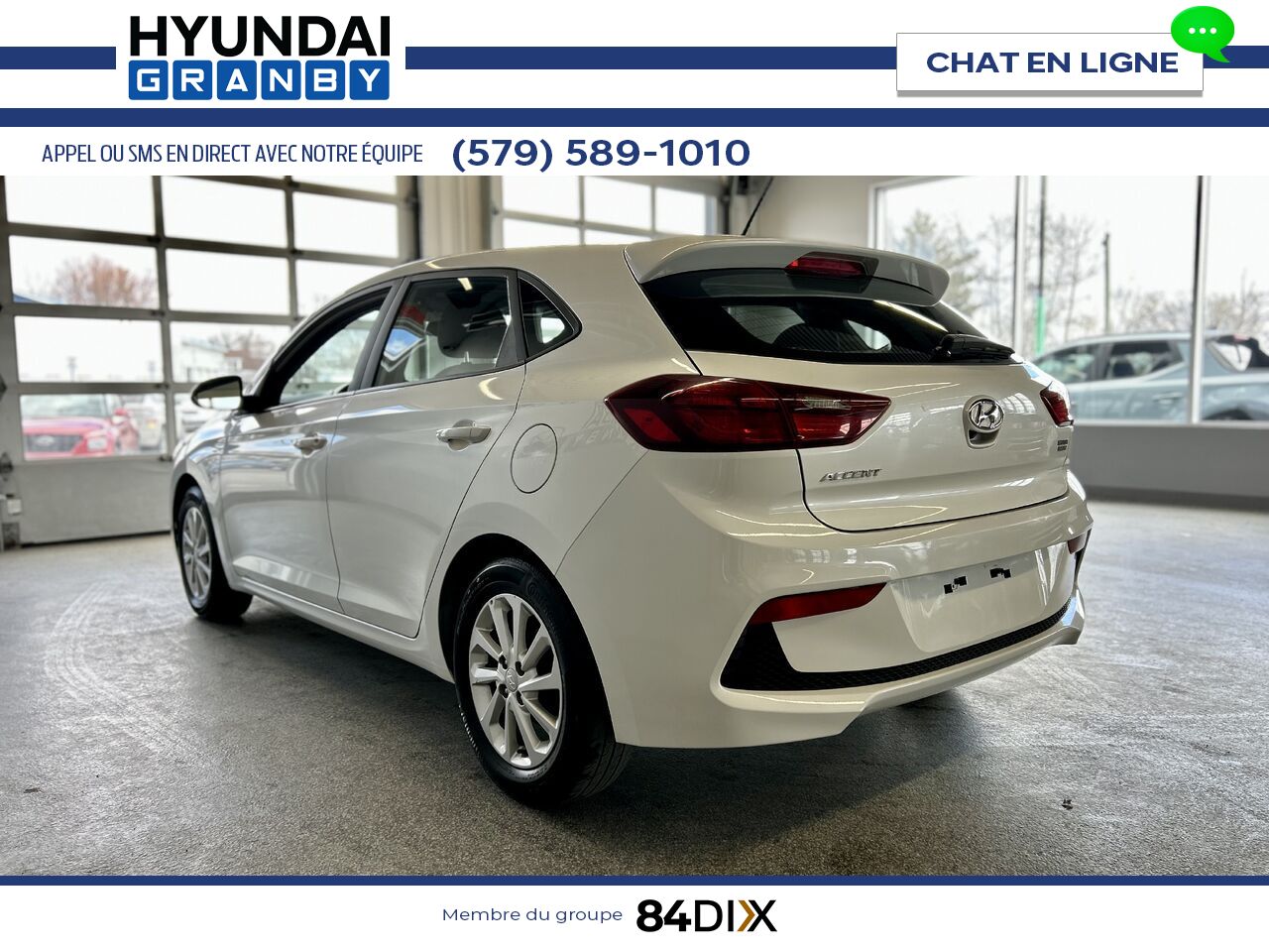 Hyundai Accent 2020 Blanc Granby - photo #3