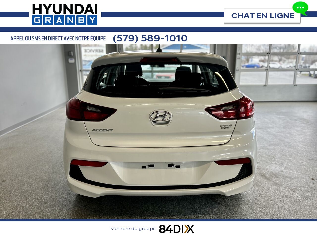 Hyundai Accent 2020 Blanc Granby - photo #4